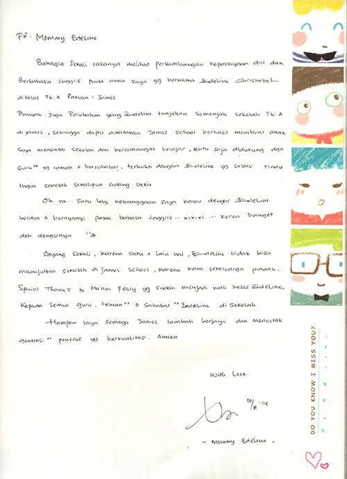Anak Saya Lebih Percaya Diri Menggunakan Bahasa Inggris